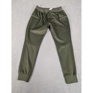 Born Tough Jogger Pants‎ Mens Medium Green Zip Pocket Stretch Athletic Momentum